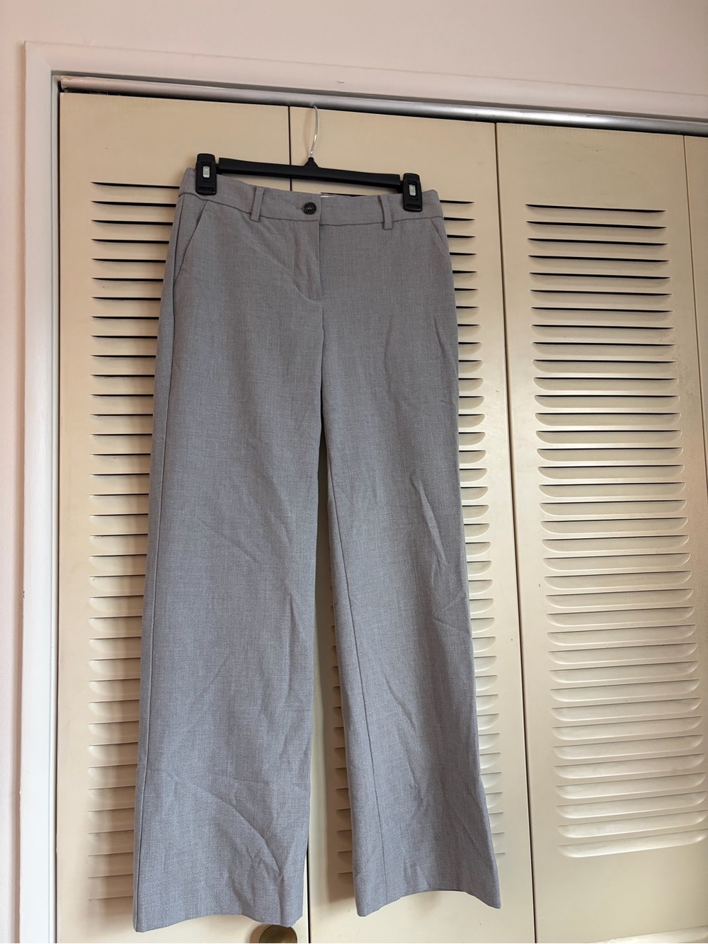 Talbots Light Gray Wide Leg Dress Pants